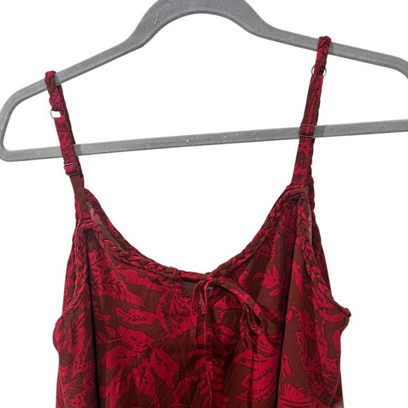 Torrid Womens Red & Pink Floral Print Adjustable Strap Camisole Top Size 2 - Picture 5 of 6
